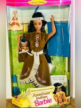 Mattel Barbie American Stories Indian Doll #14715 NRFB 1995